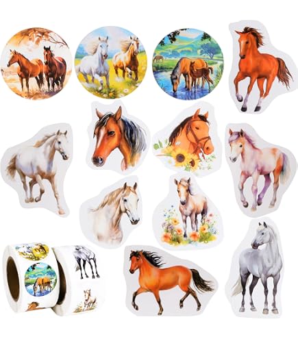 Hobbyfun 3D XXL-Sticker Pferde II – Großer Aufkleber Für Kinderzimmer & Mehr
