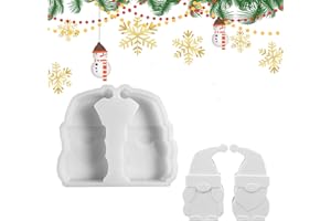 JAMSSOW Silikonform Weihnachtsmann,DIY Silikonformen Gießformen Weihnachten,Weihnachtsmann Kerzenformen zum Gießen,Silikonform Weihnachtsmann für DIY Weihnachten Kerze, Handwerk, Heimdekoration