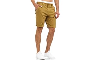 Indicode Herren Cuba Chino Shorts mit 5 Taschen | Bermuda Herren Chino Shorts f. Männer