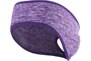 MIFULGOO Womens Ponytail Headband Ear Warmer Head Wrap Yoga Hair Band Running Sweatband