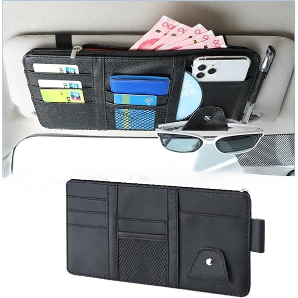 thumbnail image 2 of Aazon.co: Da By Car Sun Visor Organizer Auto Car Visor Pocket And Interior Accessories Car 2 of 12