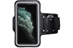 CoverKingz Sportarmband für iPhone 11 Pro (5,8 Zoll) - Armtasche mit Schlüsselfach Oberarm Halterung - Sport Laufarmband Handy Armband Schwarz