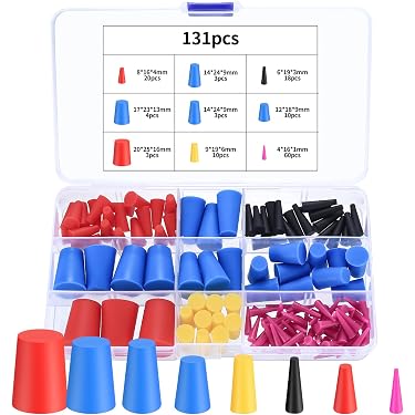 Lot De 4 Bouchons En Silicone Solide – Pour Tubes 5/8, Caoutchouc Uxcell