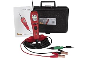 ‎POWER PROBE Power Probe IV Fortgeschrittener Diagnose- und Stromkreistester für Fahrzeuge - Einspritzdüsentest, AC/DC RMS Spannung, Peak-Peak, Widerstand, Frequenz, Impulsmodulierter, sicherer ECU-Test
