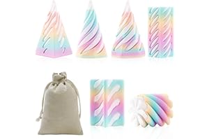 FEIFANCHOICE 3D Printed Spiral Cone Fidget Toy, 6PCS 3D Printed Impossible Cone Toys, 1PC Cotton Muslin Bag for Toy Storage, Mini Stress Relief Decoration Toy for Kids Adult Gift