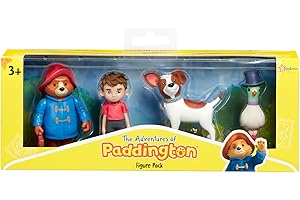 Rainbow Designs Official The Adventures of Paddington - Multi Figure Pack Paddington Bear Figurines For Children
