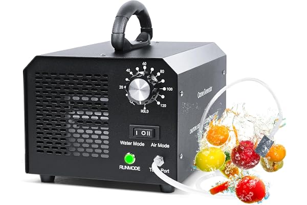 Générateur d'Ozoner pour Eau et Air, 30,000 mg/h Machine à Ozone pour 300 m², Purificateur d'Air Ozoner Industrielle Ozoniseur avec Minuterie pour Habitations, Bureau, Restaurant, Hôtel et Garage