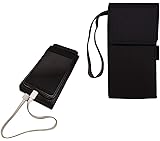 aCrafts Leather Pouch Case Wallet Cover Protector for Samsung EB-P1100BSNGIN 10000mAH Lithium Ion Power Bank - Black