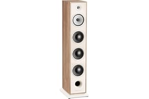 Triangle - Enceinte Colonne Hi-FI BOREA BR09 - Puissance Admissible 170W - Rendement 92 DB/W/m – Haut-parleurs 16 cm – Polyvalente Musique et Home-Cinéma - 206 x 1095 x 314 mm - Chêne Clair (Pièce)