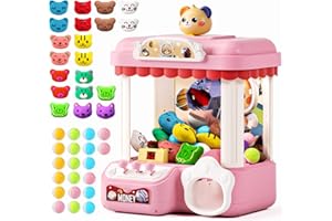 Doloowee Macchina ad Artiglio per Bambini, Grabber Caramelle Machine per Bambini con Musica, Macchina Giocattolo Artiglio con 20 bambole e 20 gemelli, Giocattoli per bambini e bambine di 4, 5 e 6 anni