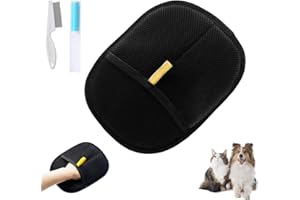 GROLOMO Yomi Pet Hair Remover Glove,Celery Pets Double Sided Grooming Glove,Pet Hair Remover Electrostatic Gloves for Dog & Cat,Washable (1pcs)