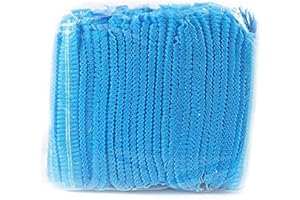 MUHWA Cuffia a retina usa e getta per capelli, 100 pezzi, taglia unica con elastico, per uso cosmetico, bellezza, cucina, cucina, industria domestica, ospedale