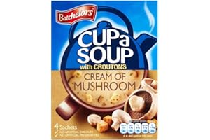 Batchelors Cup a Soup croûtons Crème de champignons (4 par paquet - 99g) - Paquet de 6