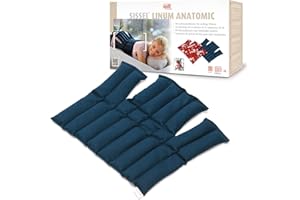 Sissel Compresse Chaude ou Froide au Graines de Lin mixte adulte Bleu Taille Unique (36 x 38 cm)