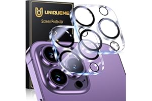 UM UNIQUEME für iPhone 14 Pro/iPhone 14 Pro Max Kameraschutz - Kamera Schutz für iPhone 14 Pro/iPhone 14 Pro Max,Kratzfest,Ultra HD Klar,Nicht Leicht Abzufallen,2 Stück