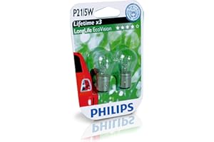 ‎PHILIPS AUTOMOTIVE LIGHTING Philips 12499LLECOB2 LongLife EcoVision P21/5W Signallampe 12499LLECOB2, 2er Blister