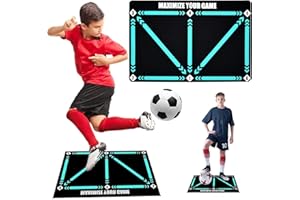 COLEESON Alfombra de Entrenamiento de fútbol, 60x90cm, Tapete de Entrenamiento de Pasos de Futbol, Mejora Las Habilidades De Fútbol, Equipo De Entrenamiento De Agilidad De Fútbol Antideslizante