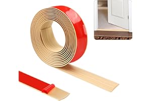 ZTVOWTO 400cm×5cm Striscia di soglia strisce di transizione del pavimento striscia divisoria autoadesiva per porta del pavimento striscia di rivestimento del bordo del pavimento(Quercia)