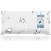 Textilhome Pack of 2 Memory Foam Pillows 60 cm Aloe Vera Cervical | 100% memory foam core with memory effect, breathable Aloe