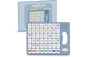 AAC Device for Autism, Joyreal Non Verbal Communication Tools for Speech Therapy & Stroke Rehab. Augmentative Alternative Communication Tablet, Autism Talking Aids with 8 Programmable Buttons