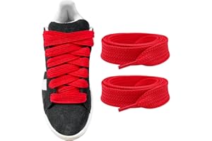 UamGlsob Lazos planos extra anchos de 15 mm para Adidas Campus 00s Sneaker, Cordones gruesos para sneakers y zapatillas deportivas