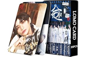 EIROVYA 55 PCS Stray Kids Lomo Kpop Stray Kids Photocard Lomo Cards Card Stray Kids Cartes photo Kpop StrayKids pour garçons et filles (合hop)