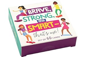 Peter Pauper Press Brave, Strong, and Smart That's Me! (Inspirational card deck, 60 cards) (Noteworthy Card Decks), White