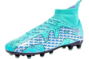 MEIDIASTRA Men's Football Boots Boy's High-Top Sock Cleats Spikes Soccer Football Shoes Outdoor Professional Athletic Training Shoes Competition Shoes EU35-45