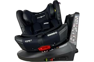Cozy N Safe Comet 360 Rotation Spin, Baby, Toddler, Child Car Seat, Group 0+/1/2/3 (0-36kg, Birth to 12 Yrs), Rear & Forward Facing, ISOFix, Top Tether, 5-Point Harness, 4 Recline Positions - Black