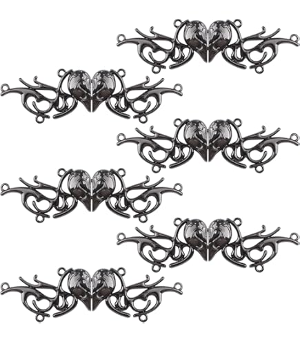 WANDIC Mantel Sluiting Bevestigingsmiddelen, 4 Stks 6.2CM Brons Holle Cape Bevestigingsmiddelen Vest Bevestigingsclips Sieraden Clips Voor Kleding Trui Sjaal