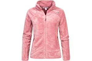 Geographical Norway Upaline Lady - Polaire Fine Femme Chaude Fermure Zip - Veste Automne Hiver Printemps Chaud Femmes - Longues Manches Vetement Pull Fourrure Doux Confort