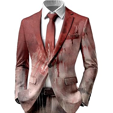 Halloween Horror Anzug Set Herren - Slim Fit Blazer & Hose
