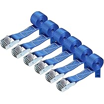 Cinghie Di Tensione Con Cricchetto - Set 4 Pezzi Da 6 M, Carico 700 Kg, Per Trasporto E Fissaggio - Foto 10