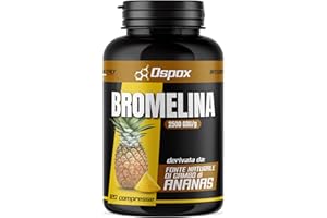 OSPOX Bromelina Forte Drenante Detox Anticellulite 2500 GDU/g 120 Compresse - Integratore Naturale di Ananas per Ritenzione Idrica e Cellulite