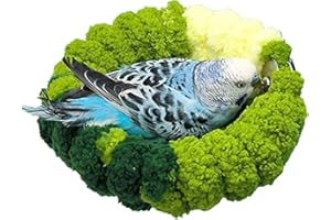 Uozonit Nid de Cage à Oiseaux - Lits pour Oiseaux Lit Chaud pour Perroquet | Nid de Perroquet, lit de calopsitte de nid de Perruche, lit de Couchage d'hiver, hamac d'oiseau pour Perroquet Perruche
