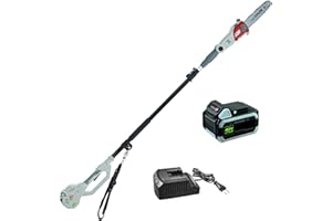 IKRA élagueuse télescopique sur batterie IAAS 40-25, batterie & chargeur inclus, autonomie max. 95 min