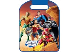 TATAWAY IN VIAGGIO SI CRESCE Proteggisedile auto sedile anteriore viaggi Justice League bambino supereori Batman Superman Aquaman Wonder Woman Flash