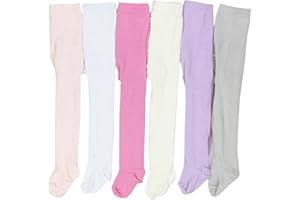 TupTam Collants Fantaisie ou Unis pour Filles, Lot de 6