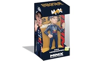 MINIX BANDAI Figura de colección 12cm - MAX Verstappen - Red Bull - Coleccionables para Exhibición - Idea de Regalo - Juguetes para Niños Y Adultos - Fans De La Música (MN21024)