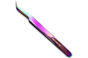 LLBA Lash Tweezer Professional False Lash Application Tool, Multi Shapes & Purposes, Non-Slip Grip Tweezers for Volume, Isolation & Classic Lashes (Galaxy, Fan-lash-tic | Volume)