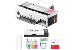 Procolored K13 Lite A3 DTF Printer Bundle with Oven for T-Shirts and Clothing, 13" Garment Printing Machine with White Ink Circulation, Infrared Printhead Protection for DIY Apparel（White）