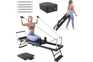 GRDSGRD Pilates Reformer Gerät Foldable Pilates Reformer Maschine Ausrüstung für Home Workouts,Tragbare Reformer Pilates Maschine für Home Gym