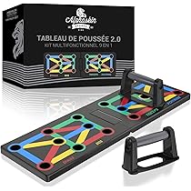 SYSTÈME DE PLANCHE 12 EN 1 PLIABLE POUR L'ENTRAÎNEMENT MUSCULAIRE, SUPPORT DE PUSH UP – SÉNÉGAL
