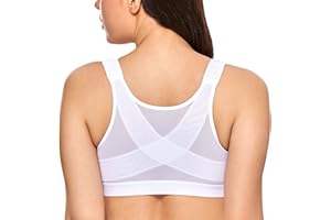 DELIMIRA Femme Soutien-Gorge Fermeture Devant Posture sans Armatures