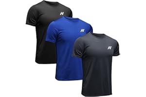 MEETWEE Men’s Sport T-Shirt, Breathable Cool Dry Mesh Base Layer Tops Short Sleeve Running Top Gym Shirt