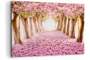 Deco Cadre Décoration Salon Arbre fleurs cerise nature Moderne Impression sur Toile 120x80cm Image Tableau Decoration Murale Chambre Horizontal Art Wall Grand Tableaux Decoratifs Muraux AA120x80-2794