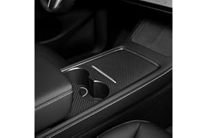 SIKAI Protector de la Consola Central Tesla,Funda para Consola Central Tesla,Fibra de Carbono Consola Panel Decoración para Tesla Model 3/Y,Antiarañazos, antirrozaduras e impermeable (Fibra de carbono)