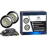 AUTOLIGHT 24 I LED Tagfahrlicht 8 SMD rund Ø70-90mm E-Prüfzeichen R87 6000 Kelvin E4