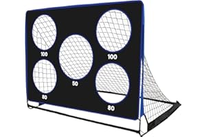 Bnlei 3 in 1 Fussballtore für Garten Kinder, Mini Faltbares Fußballtor Kinder Trainingszubehör, Kleine Fussball Tor mit Torwand, Fußball Tor Trainingsset Tore Gate für Indoor & Outdoor