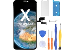 ‎LL TRADER LL TRADER Display for iPhone X LCD 5.8 Inch Screen Replacement FHD Touchscreen 3D Touch Digitizer Frame Assembly and Repair Kits (Models A1865, A1901, A1902)